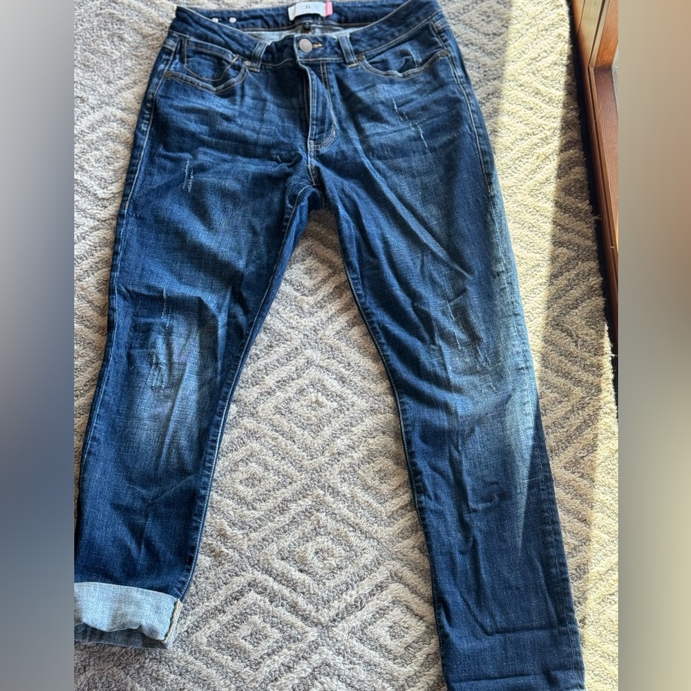 Cabi True Boyfriend Jean, High, Straight, Size 8 EUC